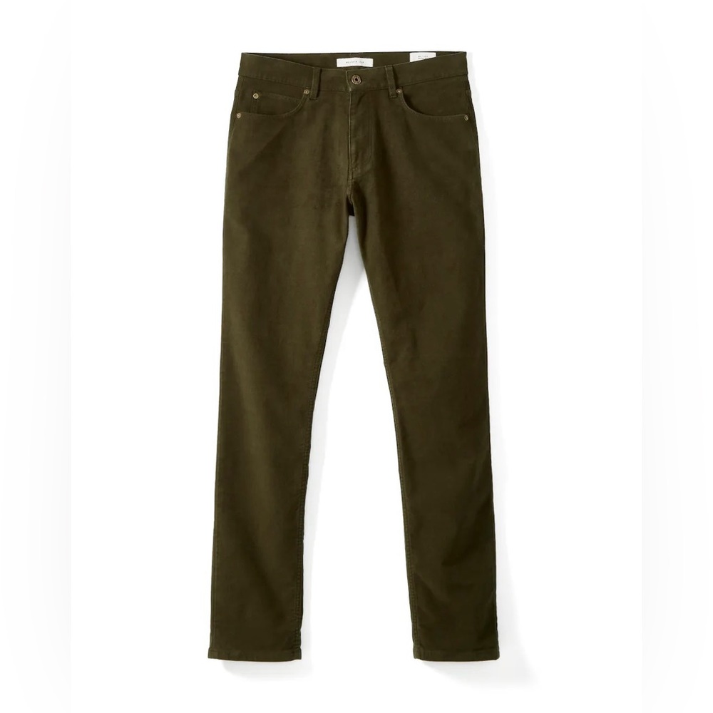 Billy Reid Slim Jeans in Olive Green
